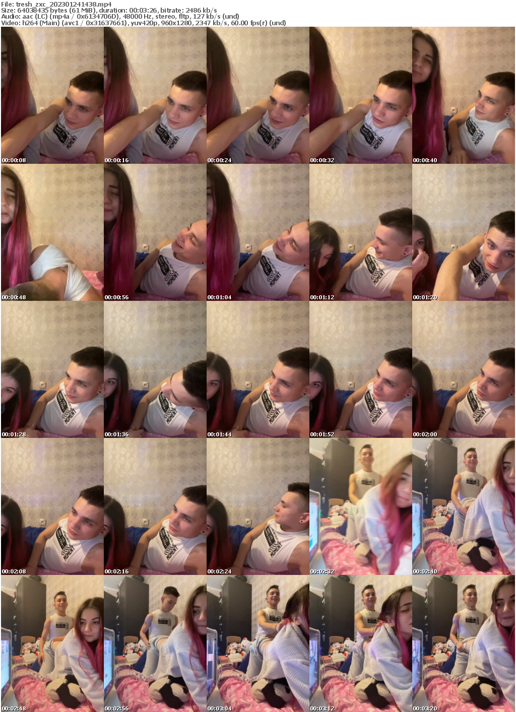 Preview thumb from tresh_zxc on 2023-01-24 @ bongacams