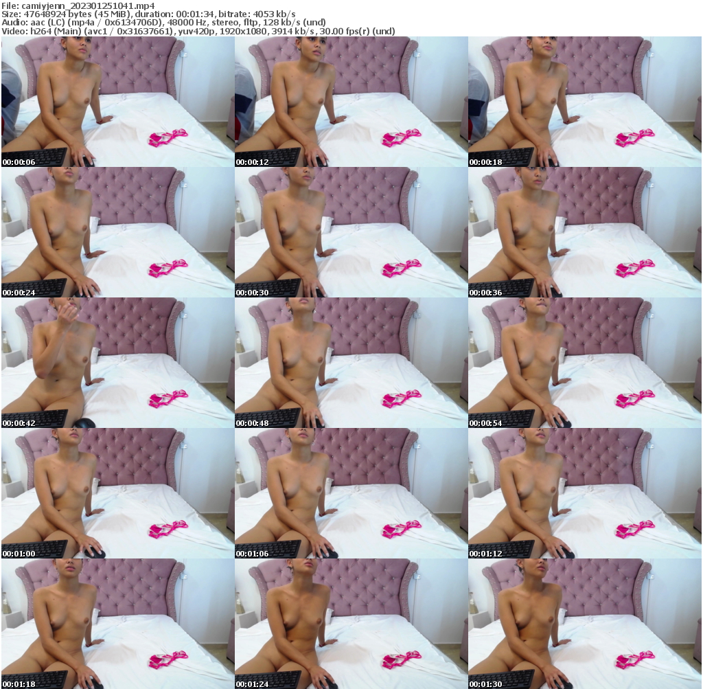 Preview thumb from camiyjenn on 2023-01-25 @ bongacams