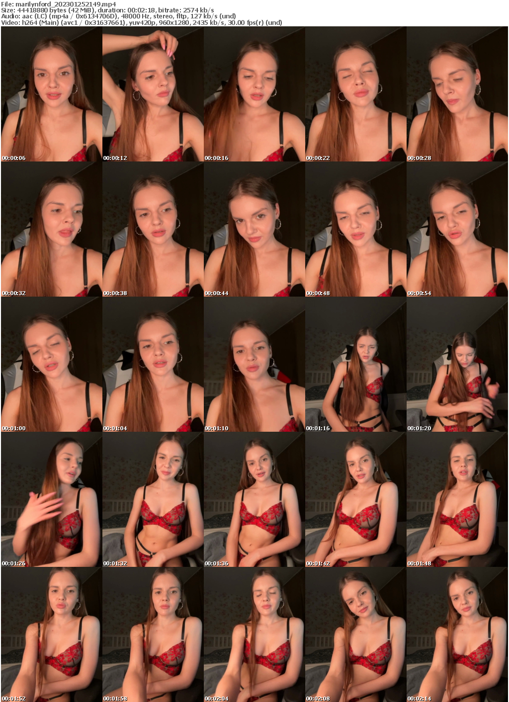 Preview thumb from marilynford on 2023-01-25 @ bongacams