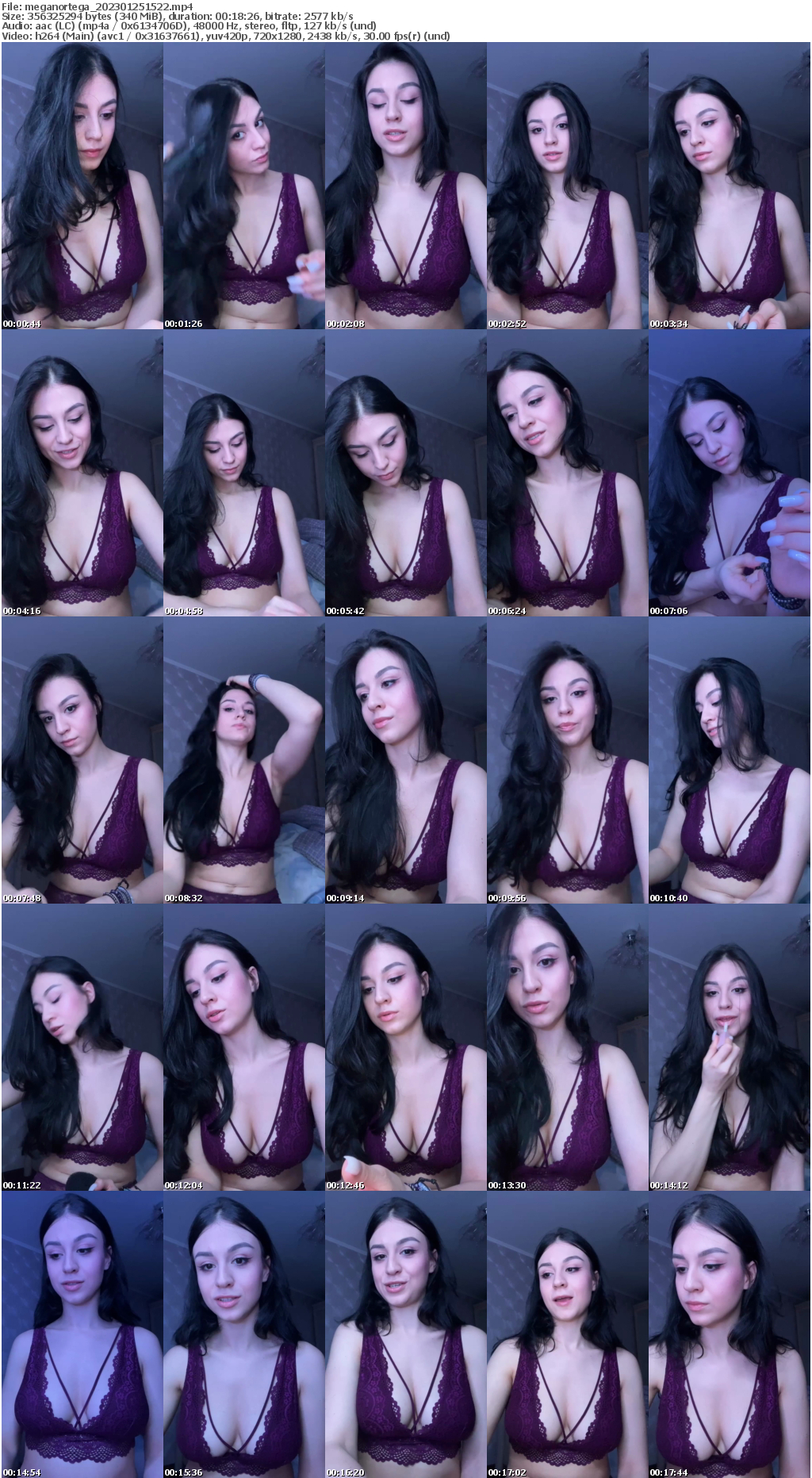 Preview thumb from meganortega on 2023-01-25 @ bongacams