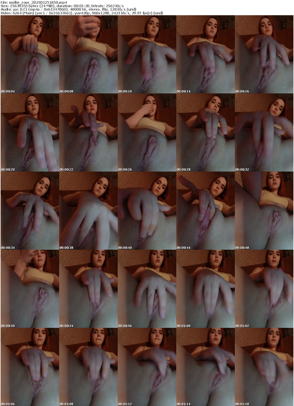 Preview thumb from mollie_rose on 2023-01-25 @ bongacams