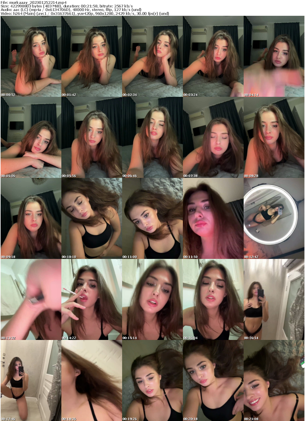 Preview thumb from murkaaay on 2023-01-25 @ bongacams