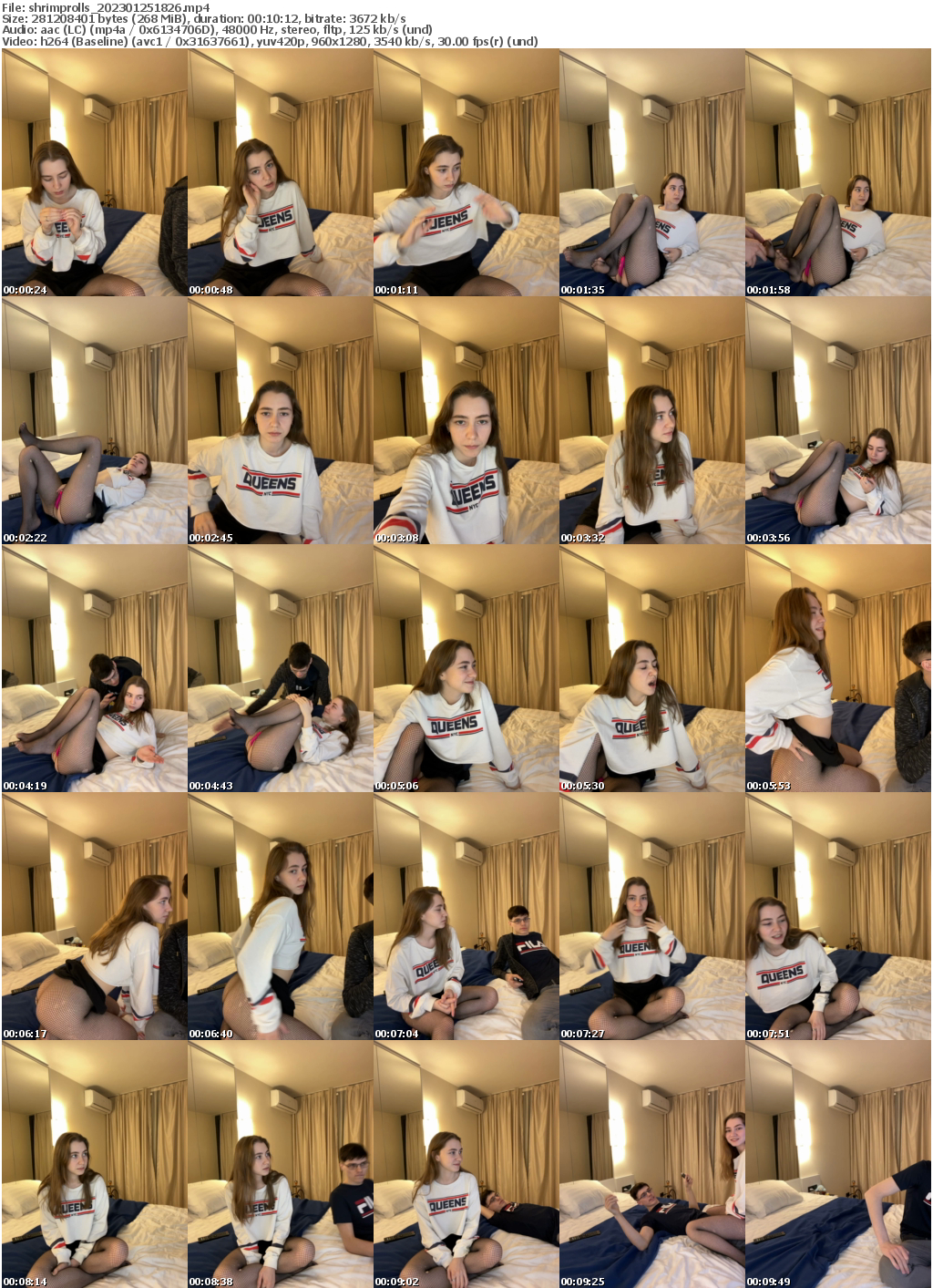 Preview thumb from shrimprolls on 2023-01-25 @ bongacams