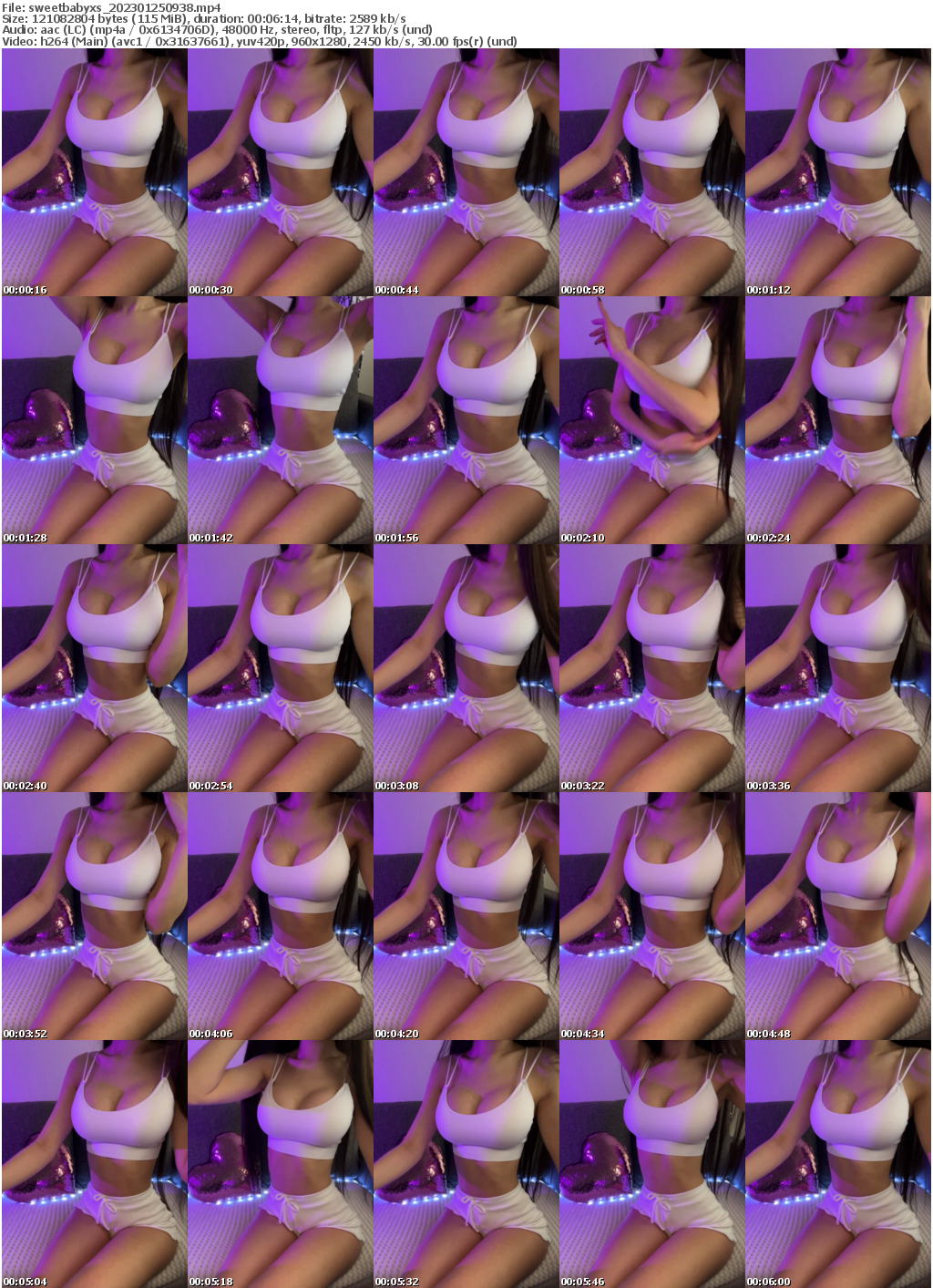 Preview thumb from sweetbabyxs on 2023-01-25 @ bongacams