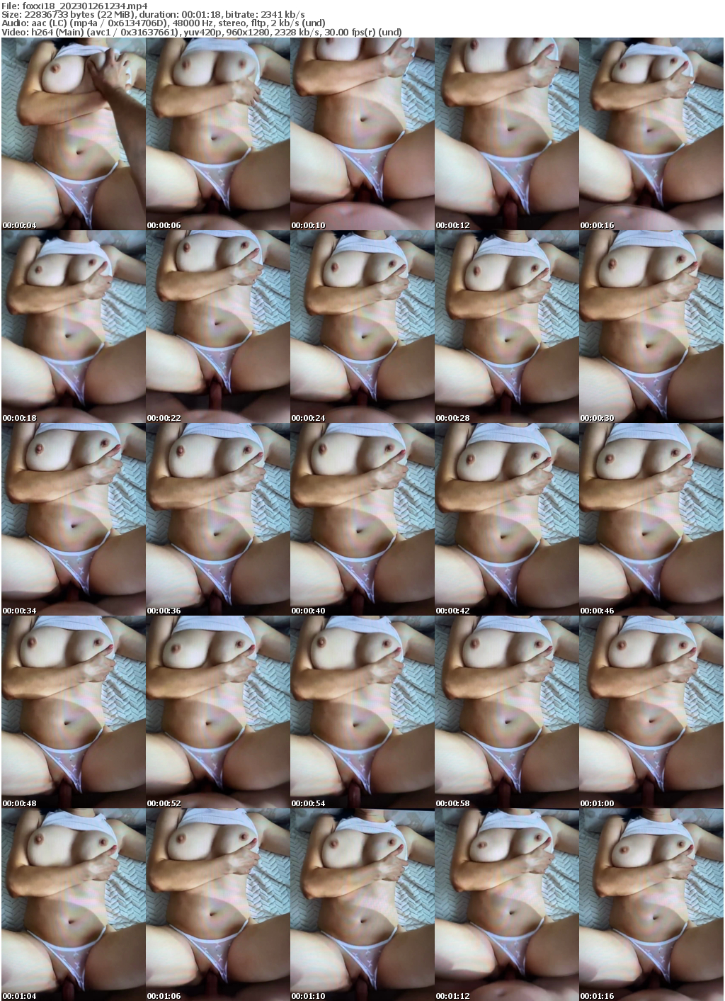 Preview thumb from foxxi18 on 2023-01-26 @ bongacams