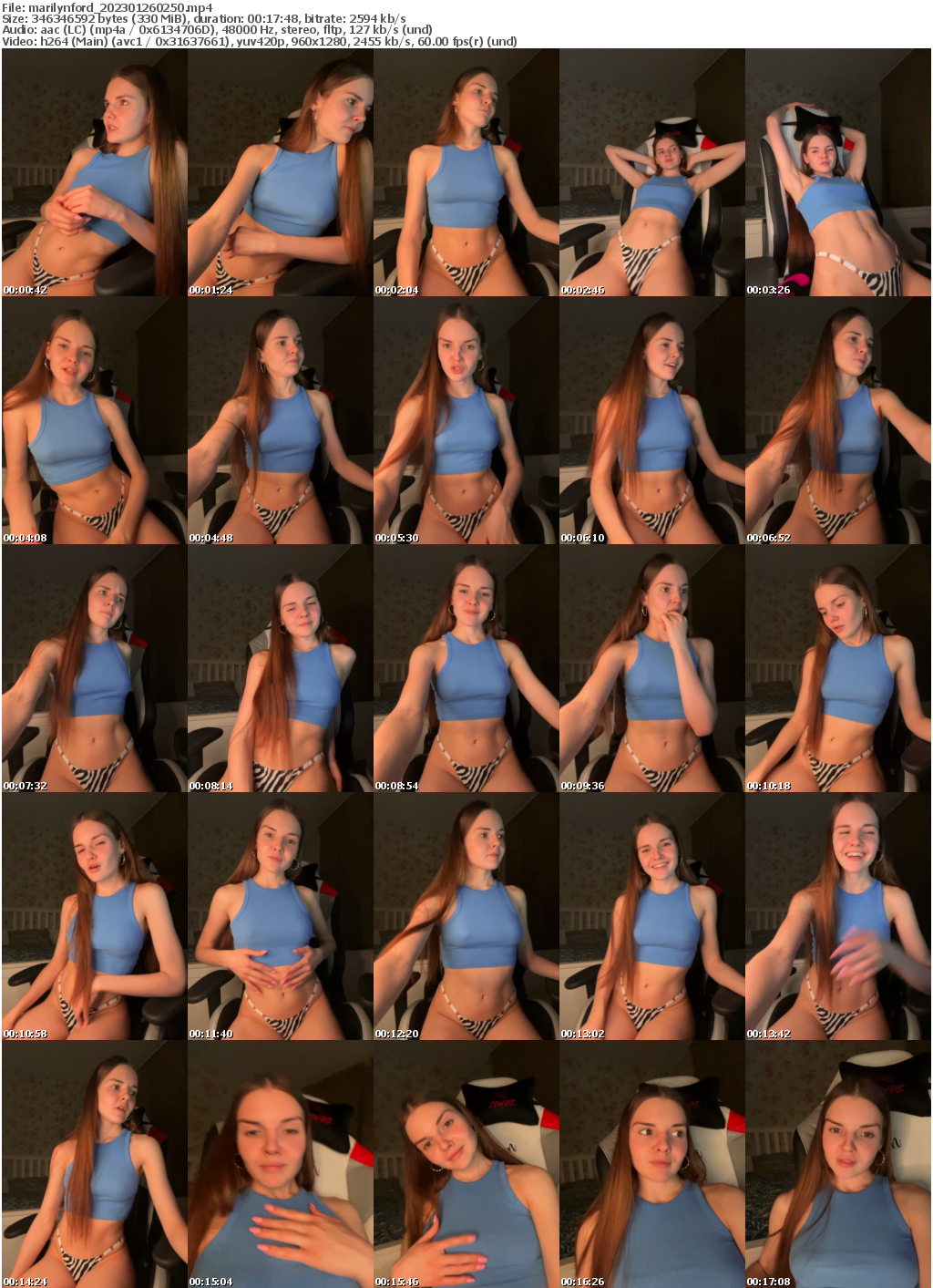 Preview thumb from marilynford on 2023-01-26 @ bongacams