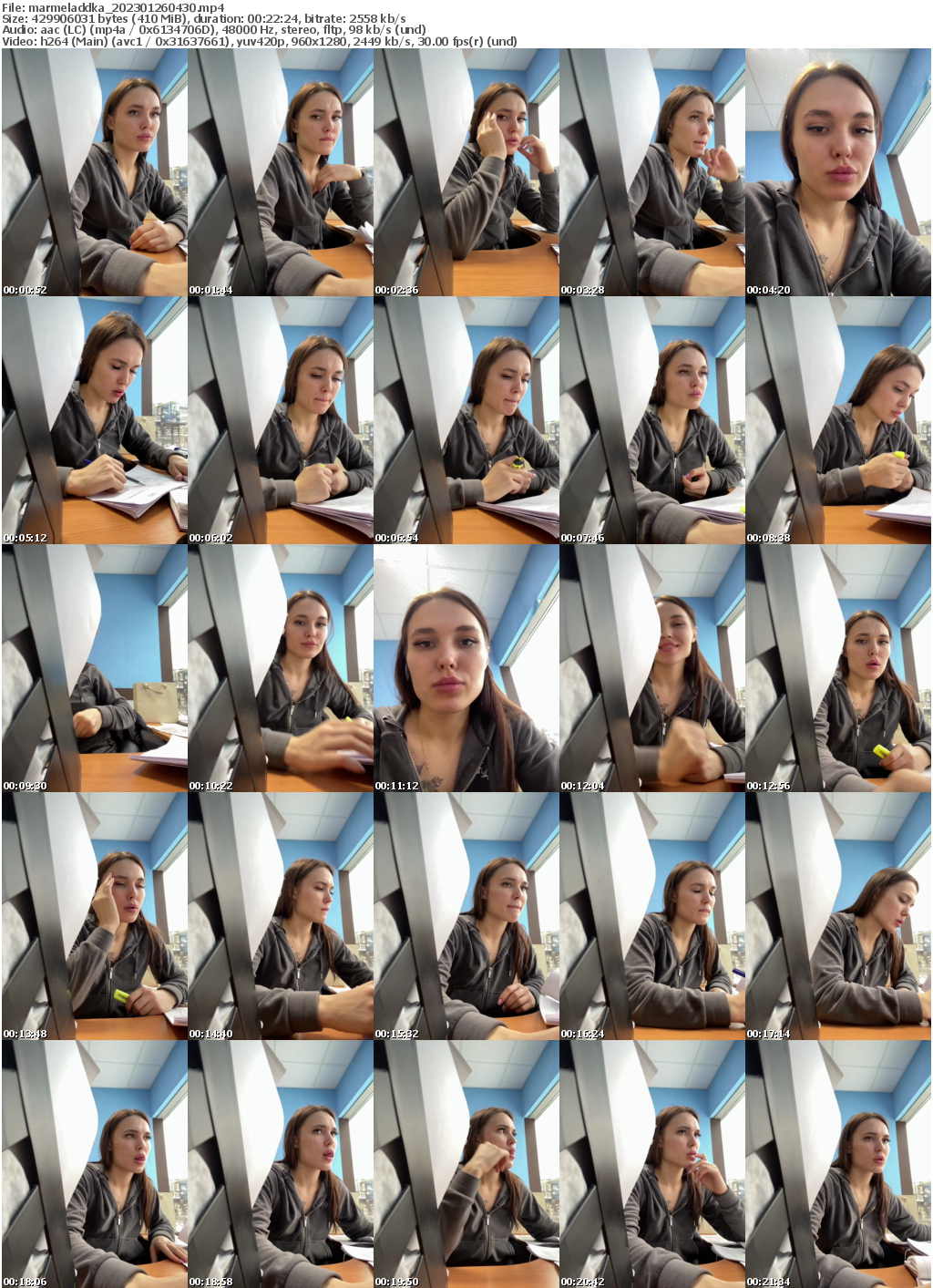 Preview thumb from marmeladdka on 2023-01-26 @ bongacams