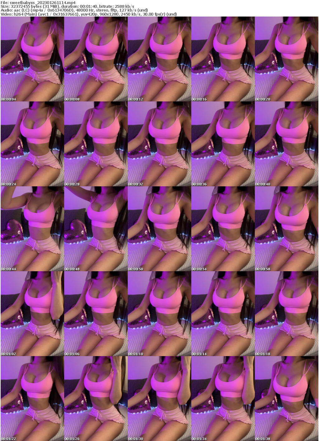 Preview thumb from sweetbabyxs on 2023-01-26 @ bongacams