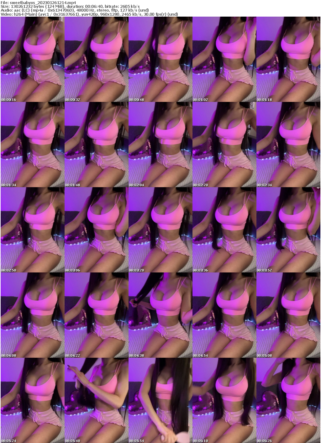 Preview thumb from sweetbabyxs on 2023-01-26 @ bongacams