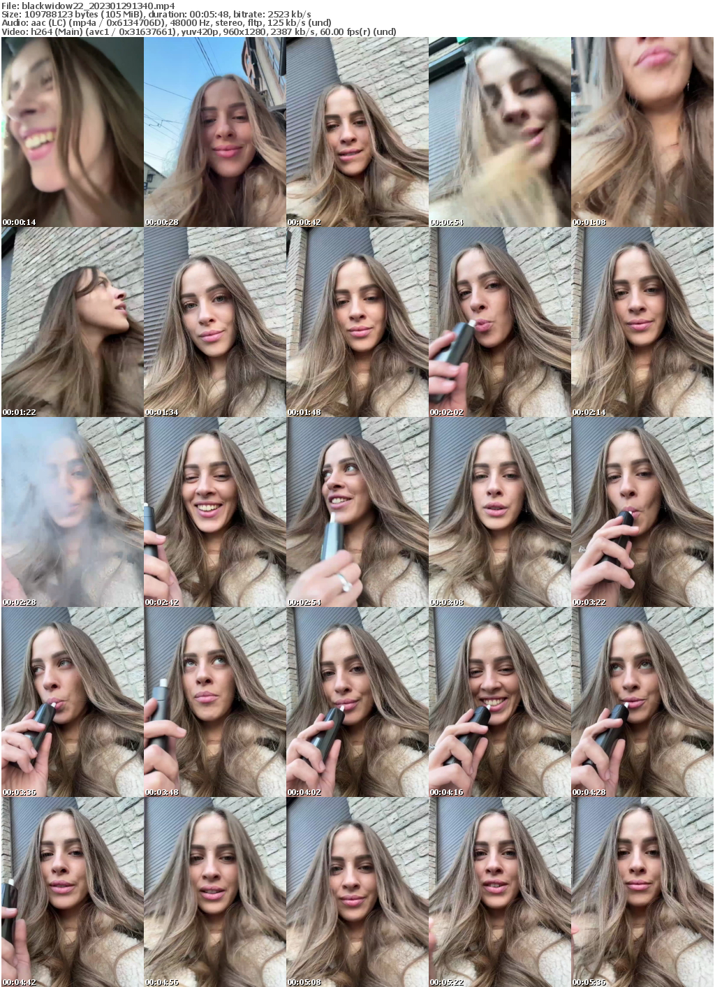 Preview thumb from blackwidow22 on 2023-01-29 @ bongacams