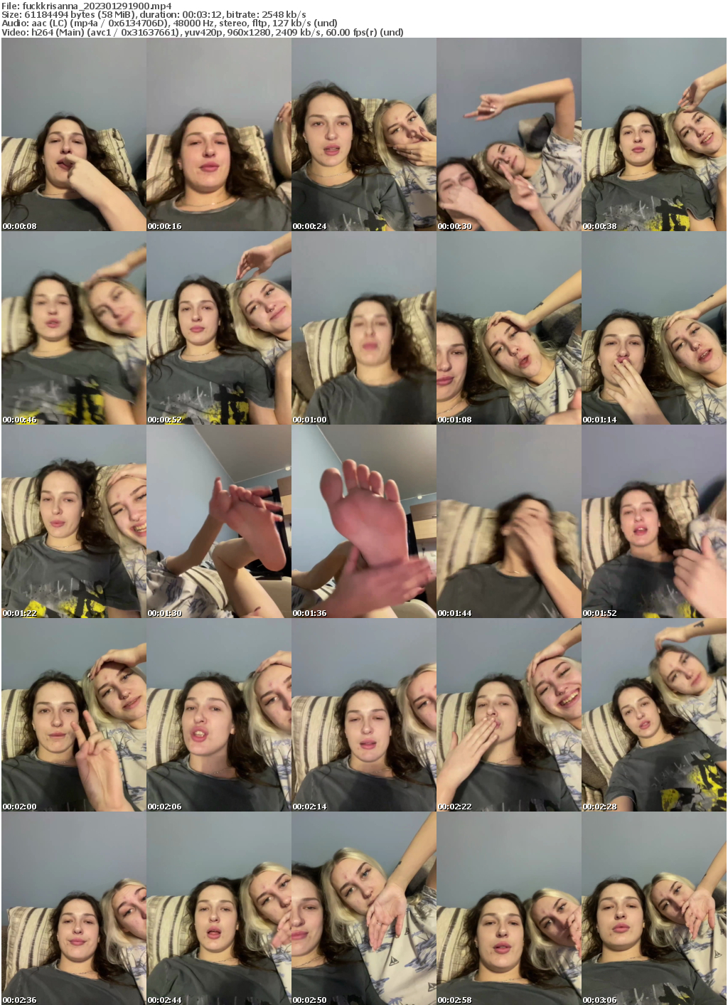 Preview thumb from fuckkrisanna on 2023-01-29 @ bongacams