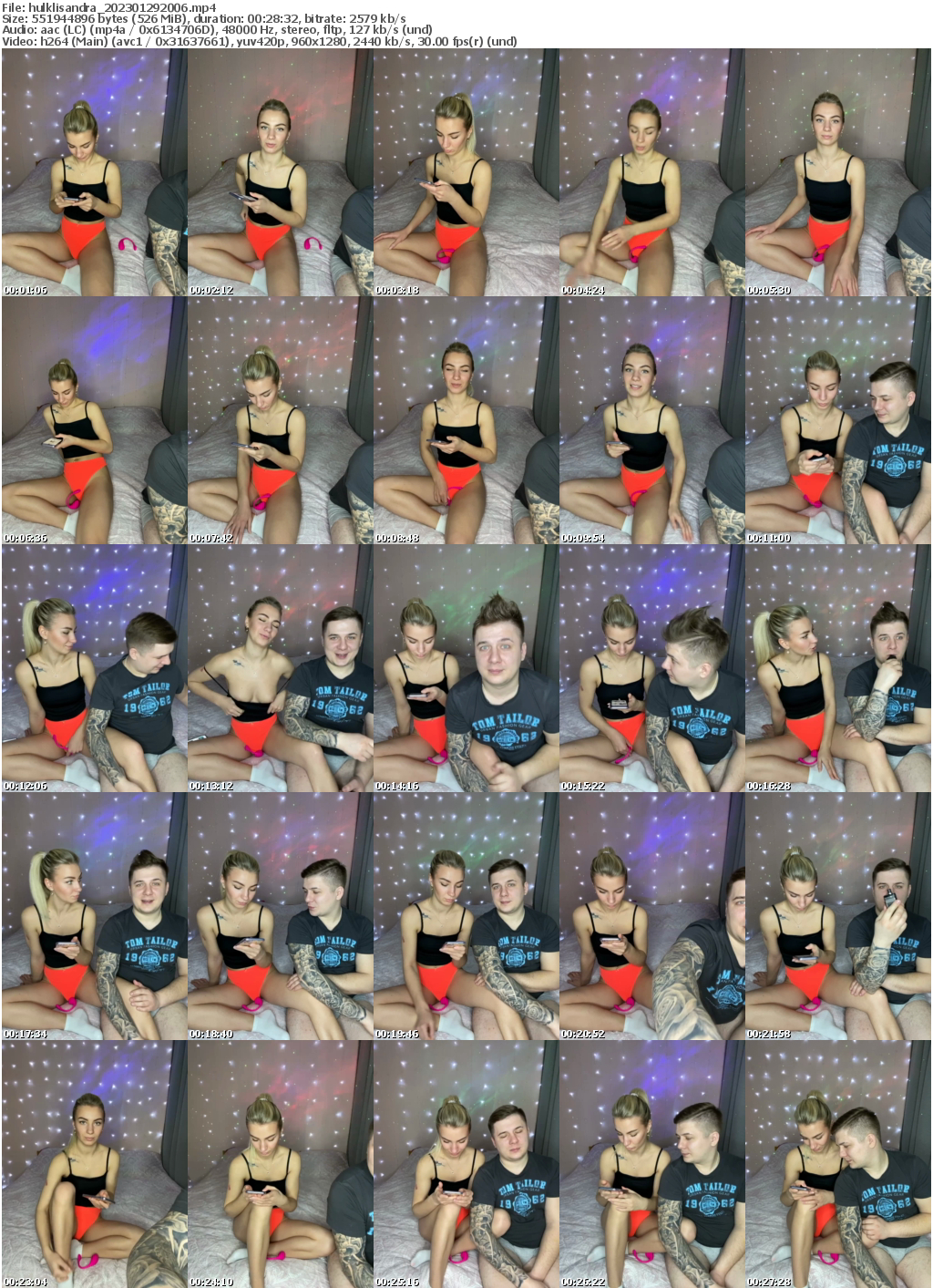 Preview thumb from hulklisandra on 2023-01-29 @ bongacams