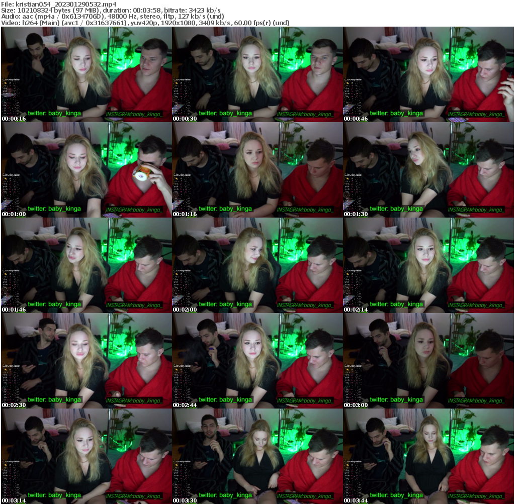 Preview thumb from kristian054 on 2023-01-29 @ bongacams