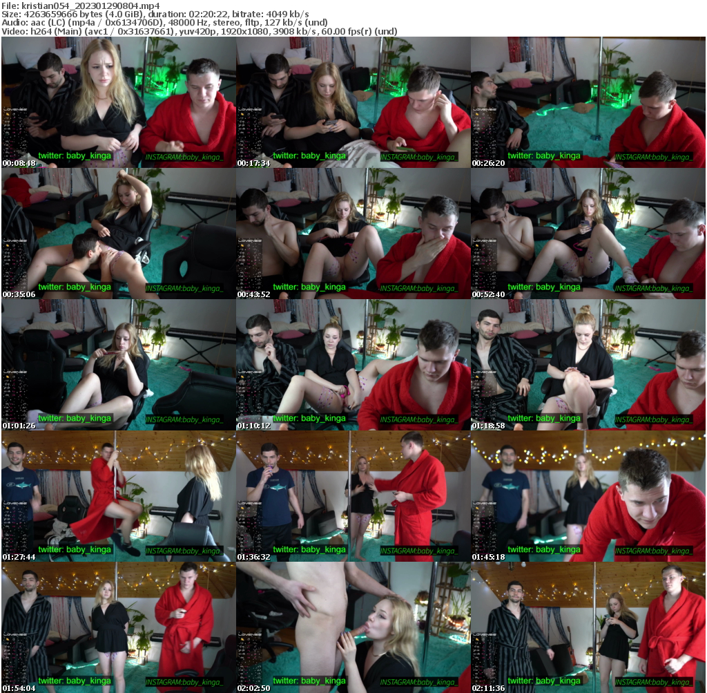 Preview thumb from kristian054 on 2023-01-29 @ bongacams