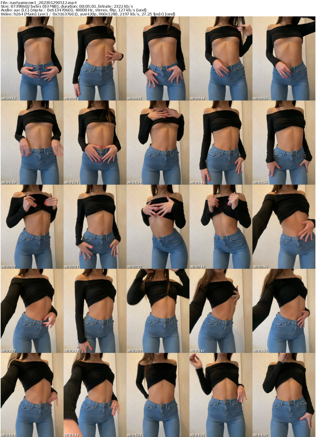 Preview thumb from nastyameow1 on 2023-01-29 @ bongacams