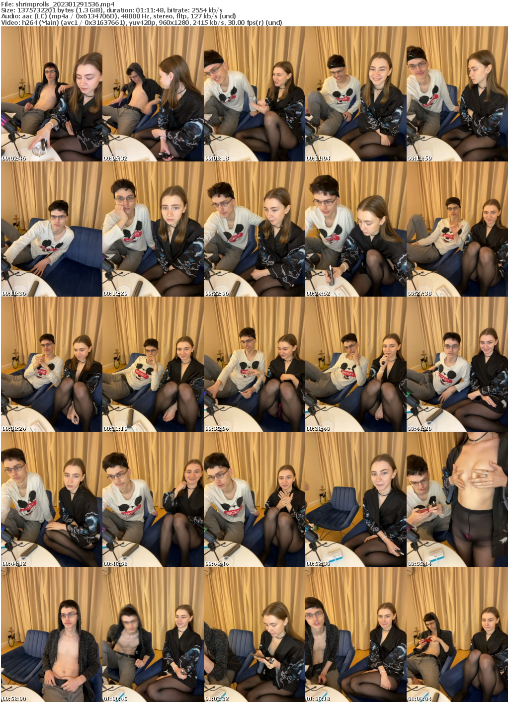 Preview thumb from shrimprolls on 2023-01-29 @ bongacams