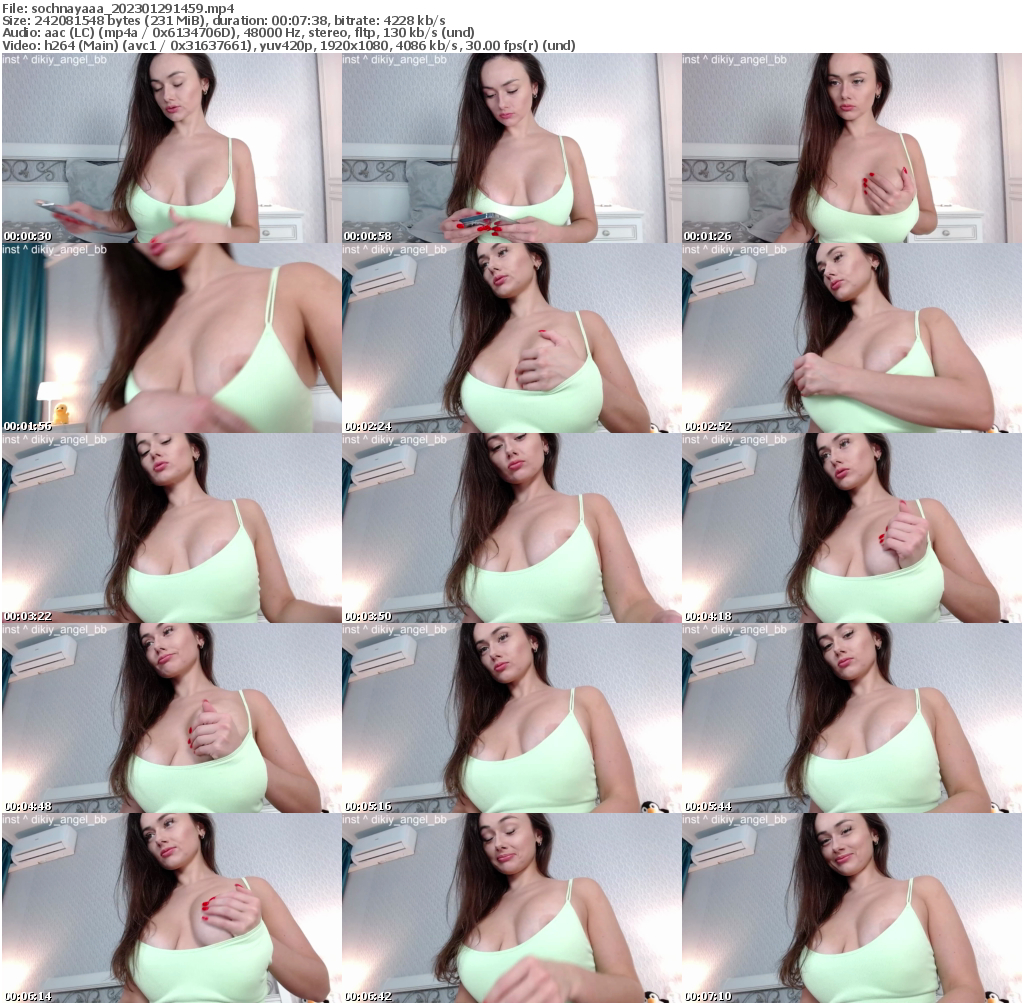 Preview thumb from sochnayaaa on 2023-01-29 @ bongacams