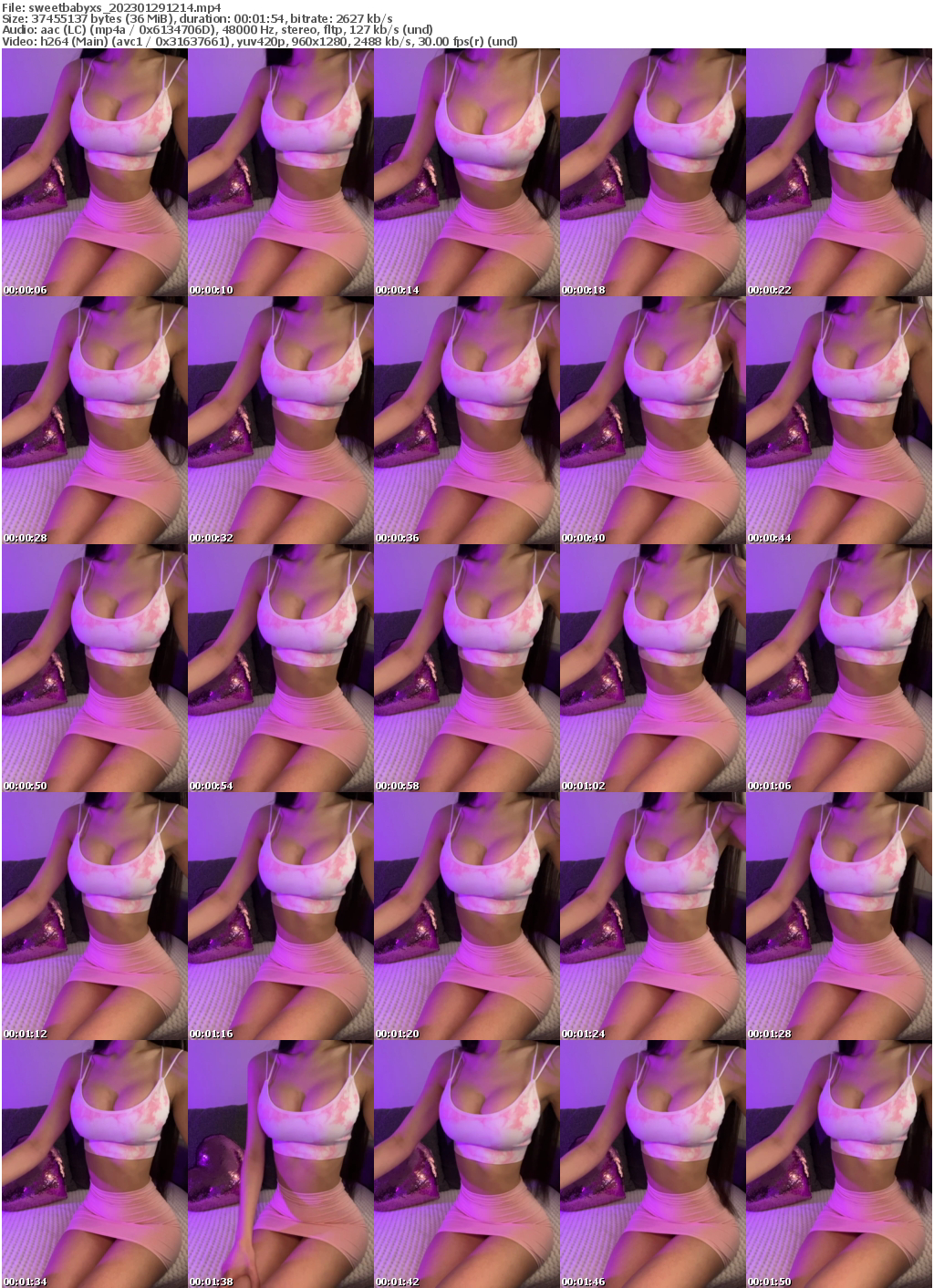 Preview thumb from sweetbabyxs on 2023-01-29 @ bongacams