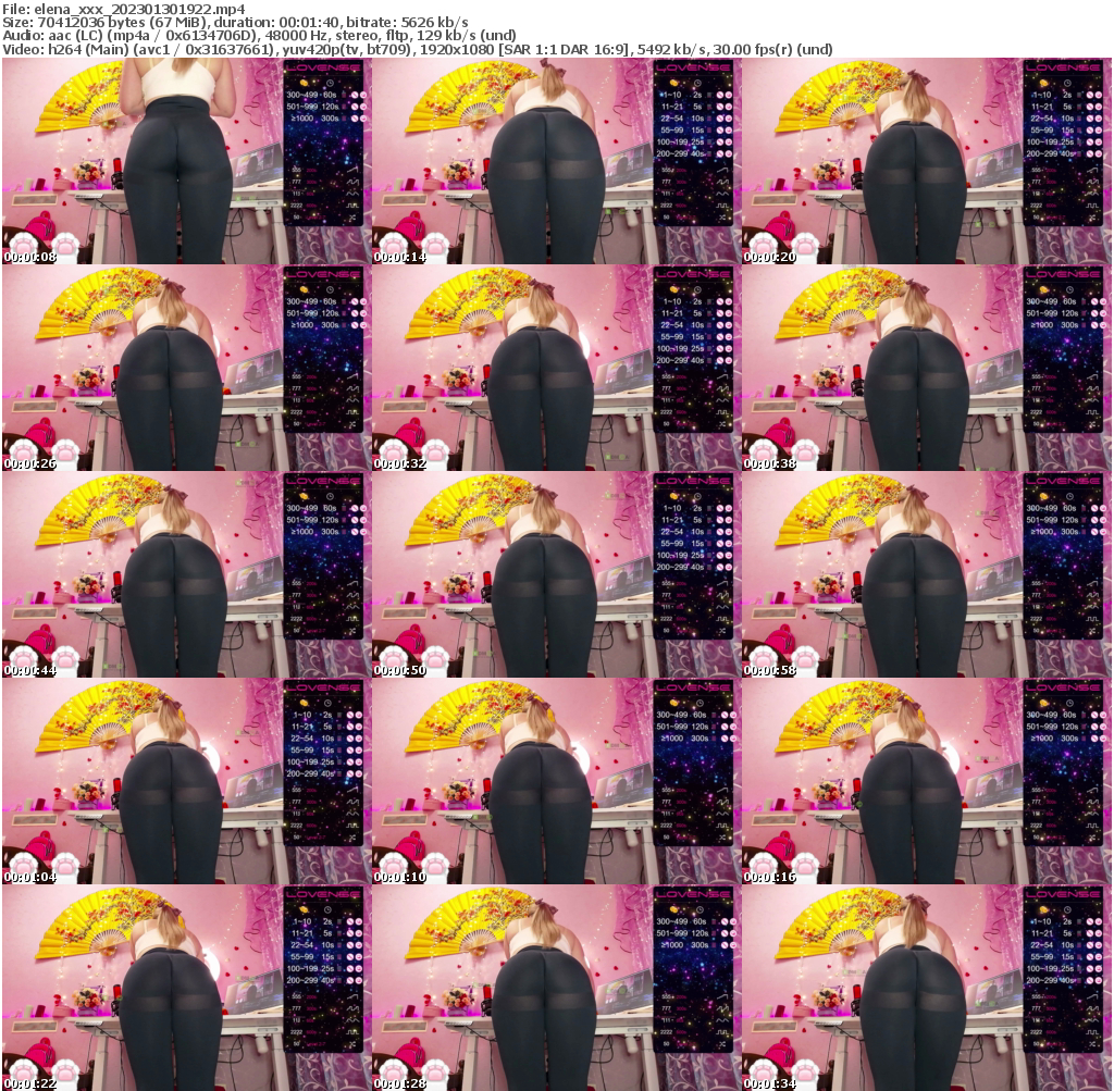 Preview thumb from elena_xxx on 2023-01-30 @ bongacams