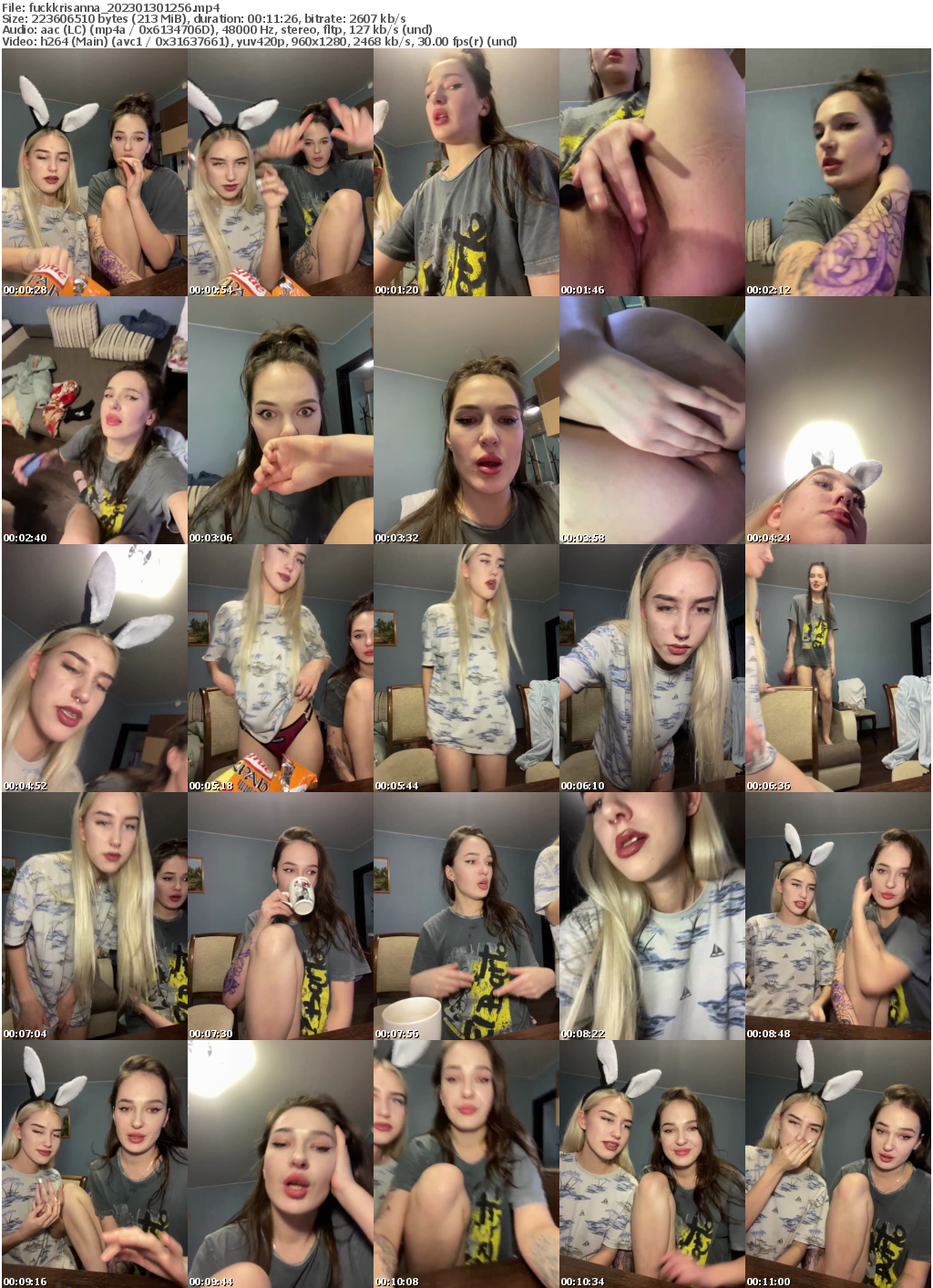 Preview thumb from fuckkrisanna on 2023-01-30 @ bongacams