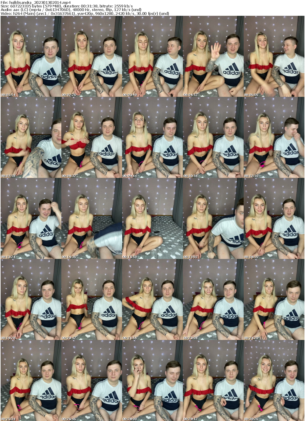 Preview thumb from hulklisandra on 2023-01-30 @ bongacams