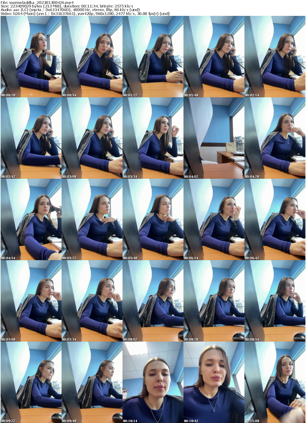 Preview thumb from marmeladdka on 2023-01-30 @ bongacams