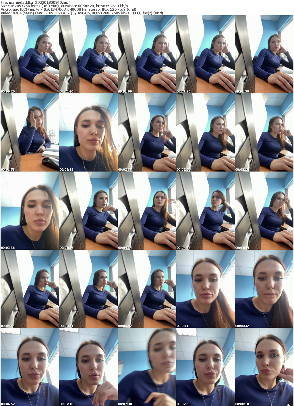 Preview thumb from marmeladdka on 2023-01-30 @ bongacams