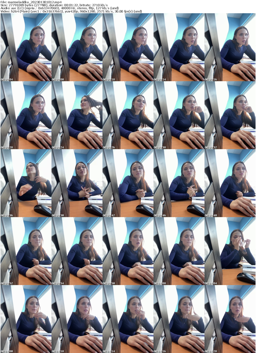 Preview thumb from marmeladdka on 2023-01-30 @ bongacams