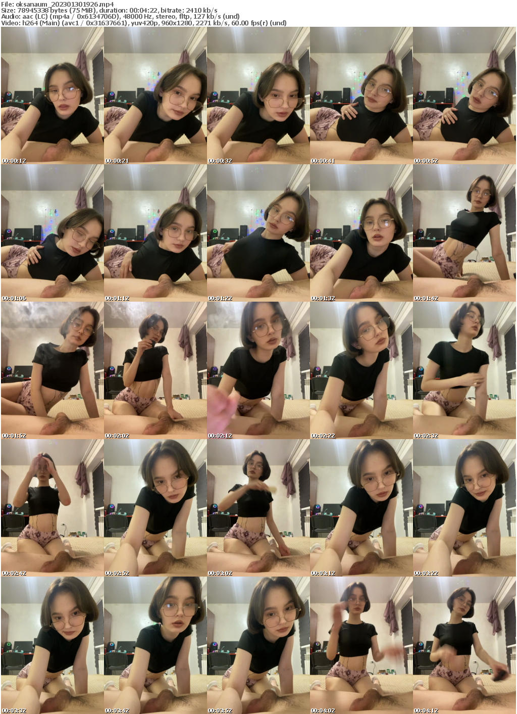 Preview thumb from oksanaum on 2023-01-30 @ bongacams