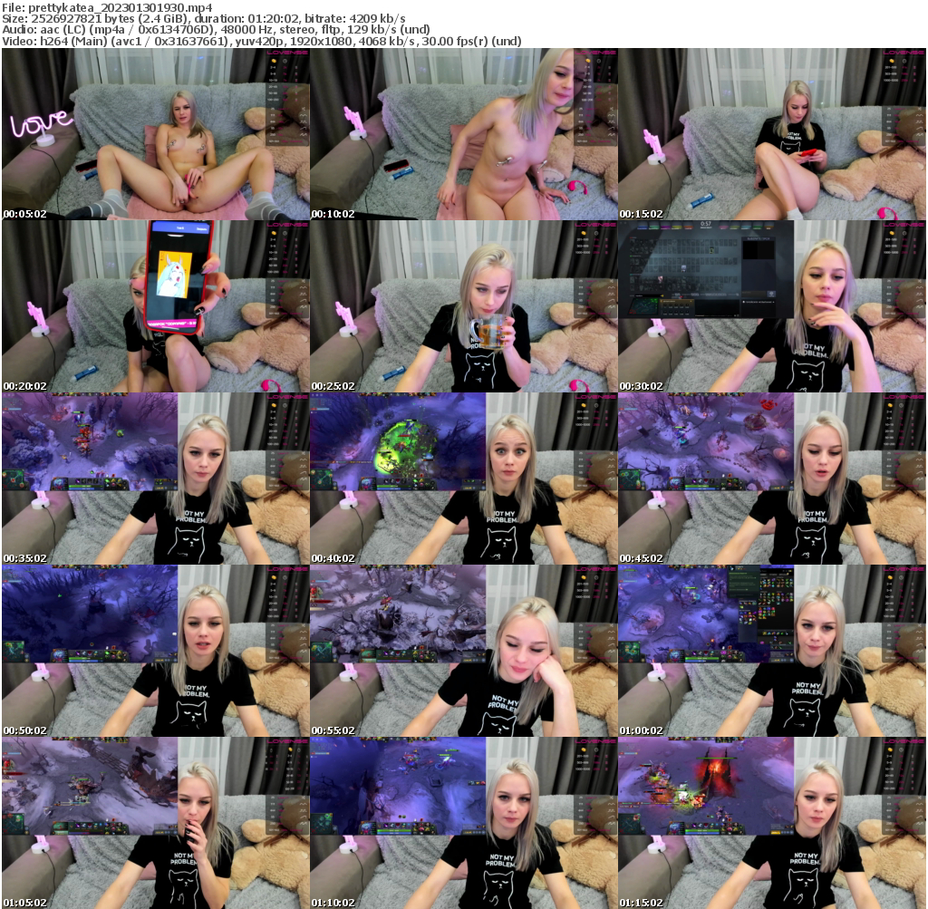 Preview thumb from prettykatea on 2023-01-30 @ bongacams