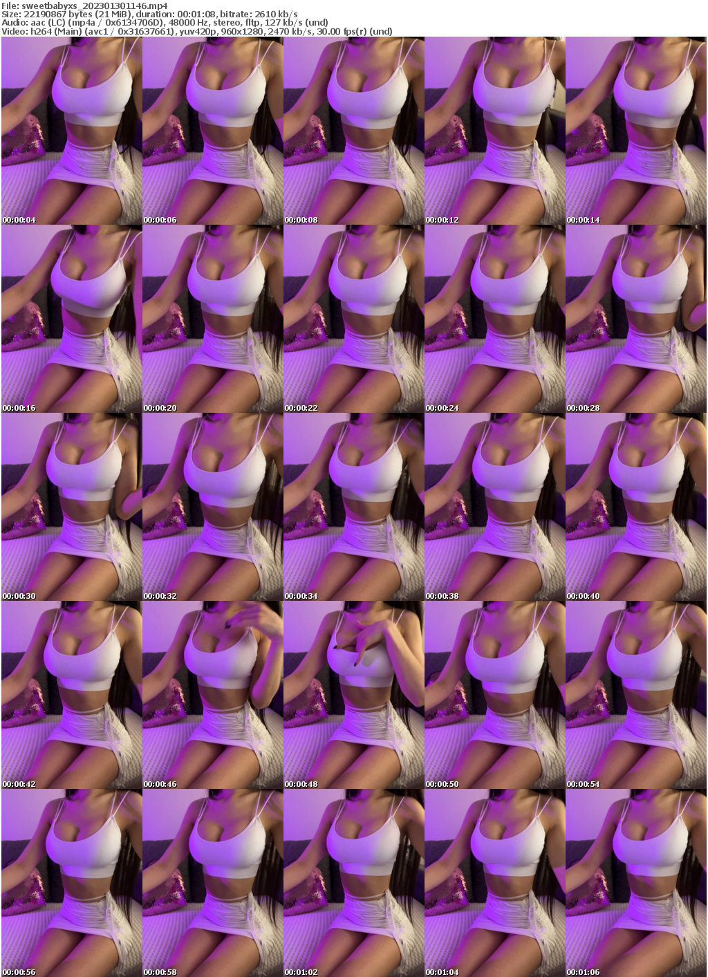 Preview thumb from sweetbabyxs on 2023-01-30 @ bongacams