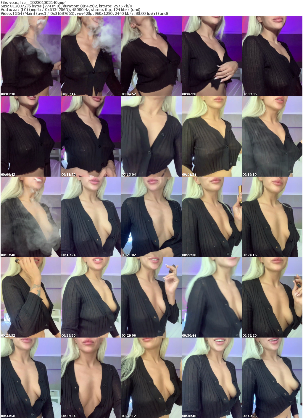 Preview thumb from youralice_ on 2023-01-30 @ bongacams