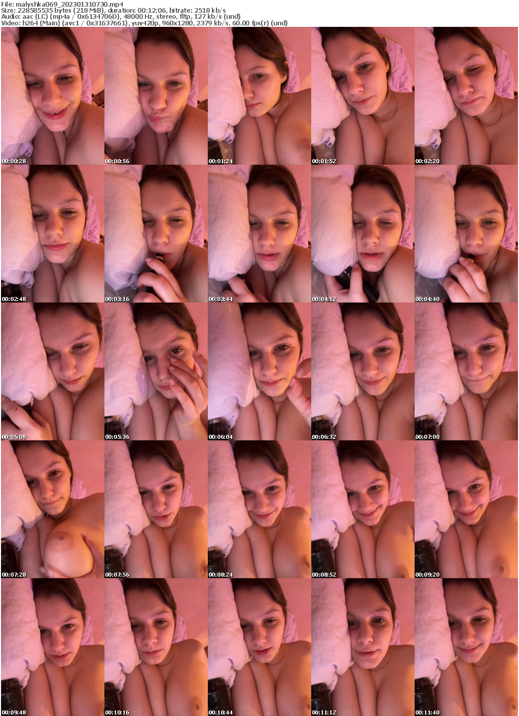 Preview thumb from malyshka069 on 2023-01-31 @ bongacams