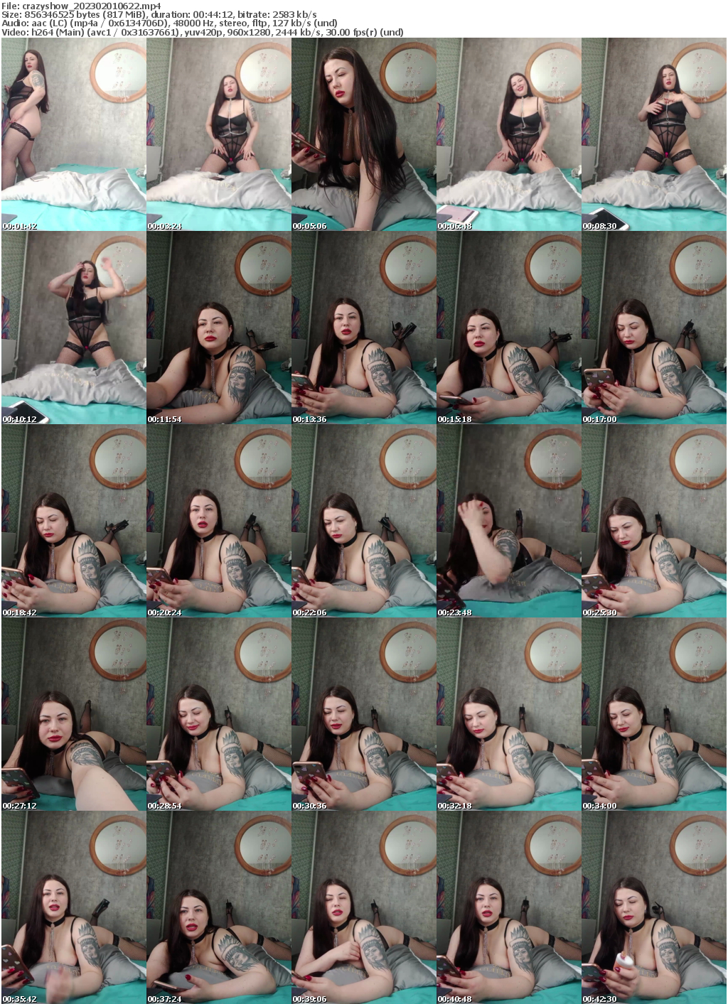 Preview thumb from crazyshow on 2023-02-01 @ bongacams