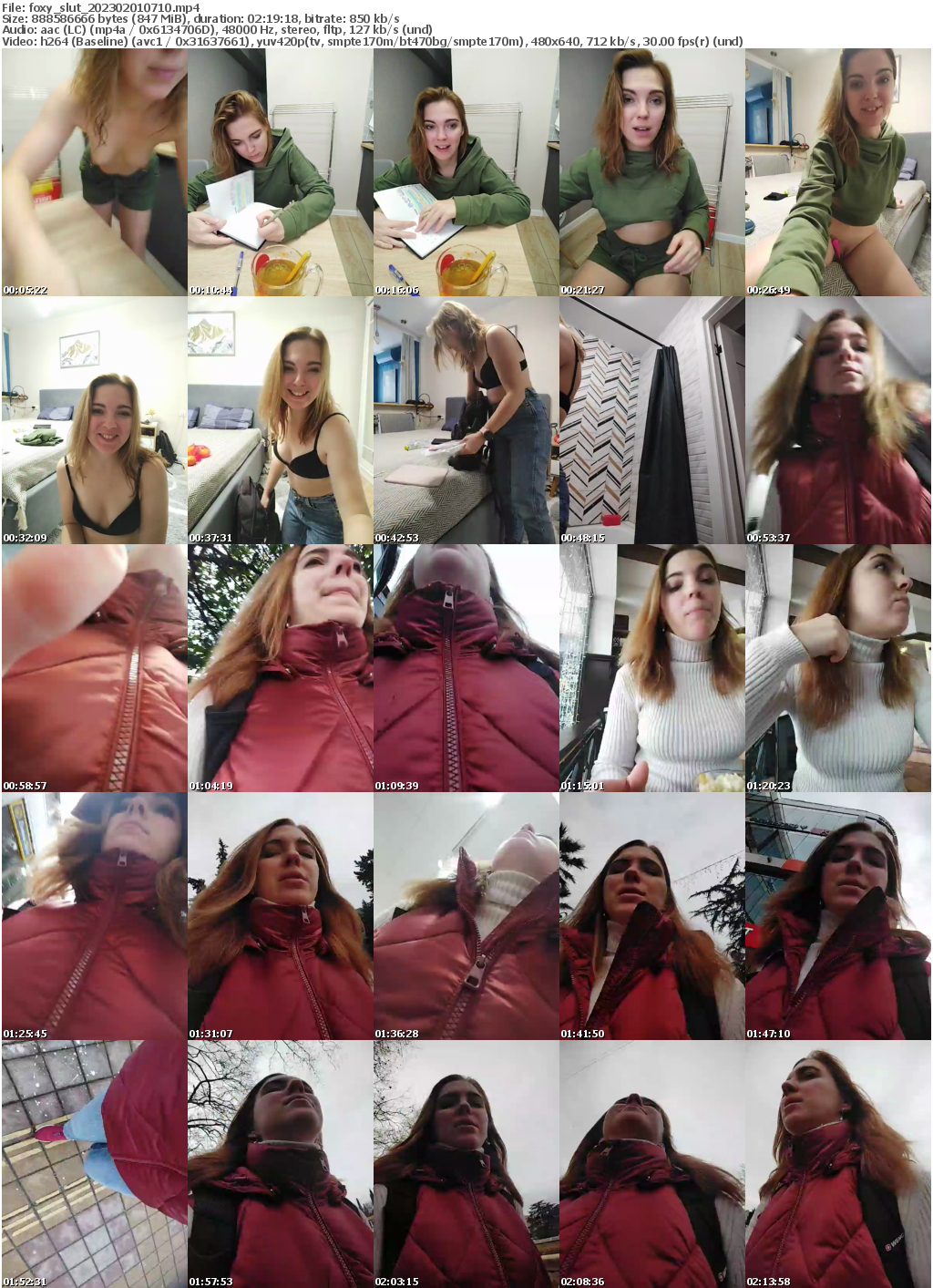 Preview thumb from foxy_slut on 2023-02-01 @ bongacams