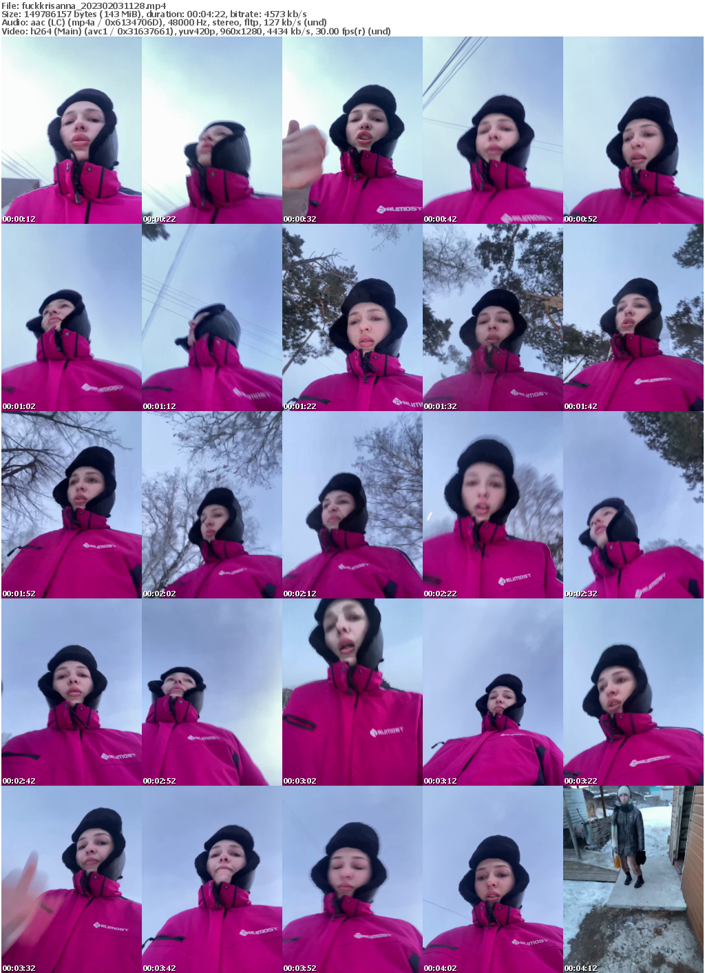 Preview thumb from fuckkrisanna on 2023-02-03 @ bongacams