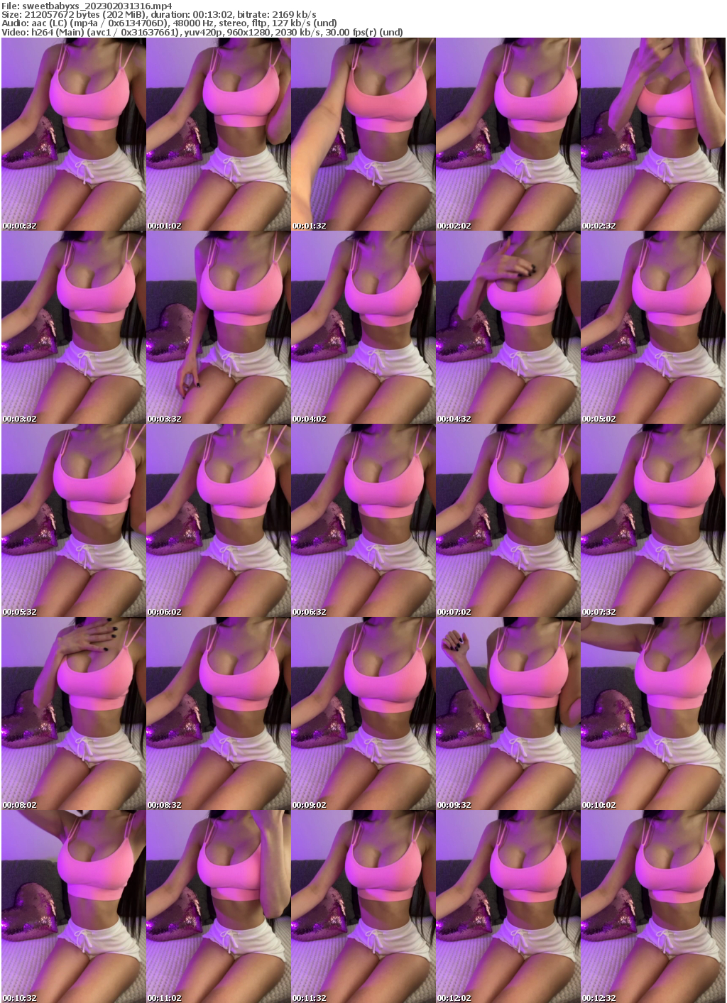 Preview thumb from sweetbabyxs on 2023-02-03 @ bongacams