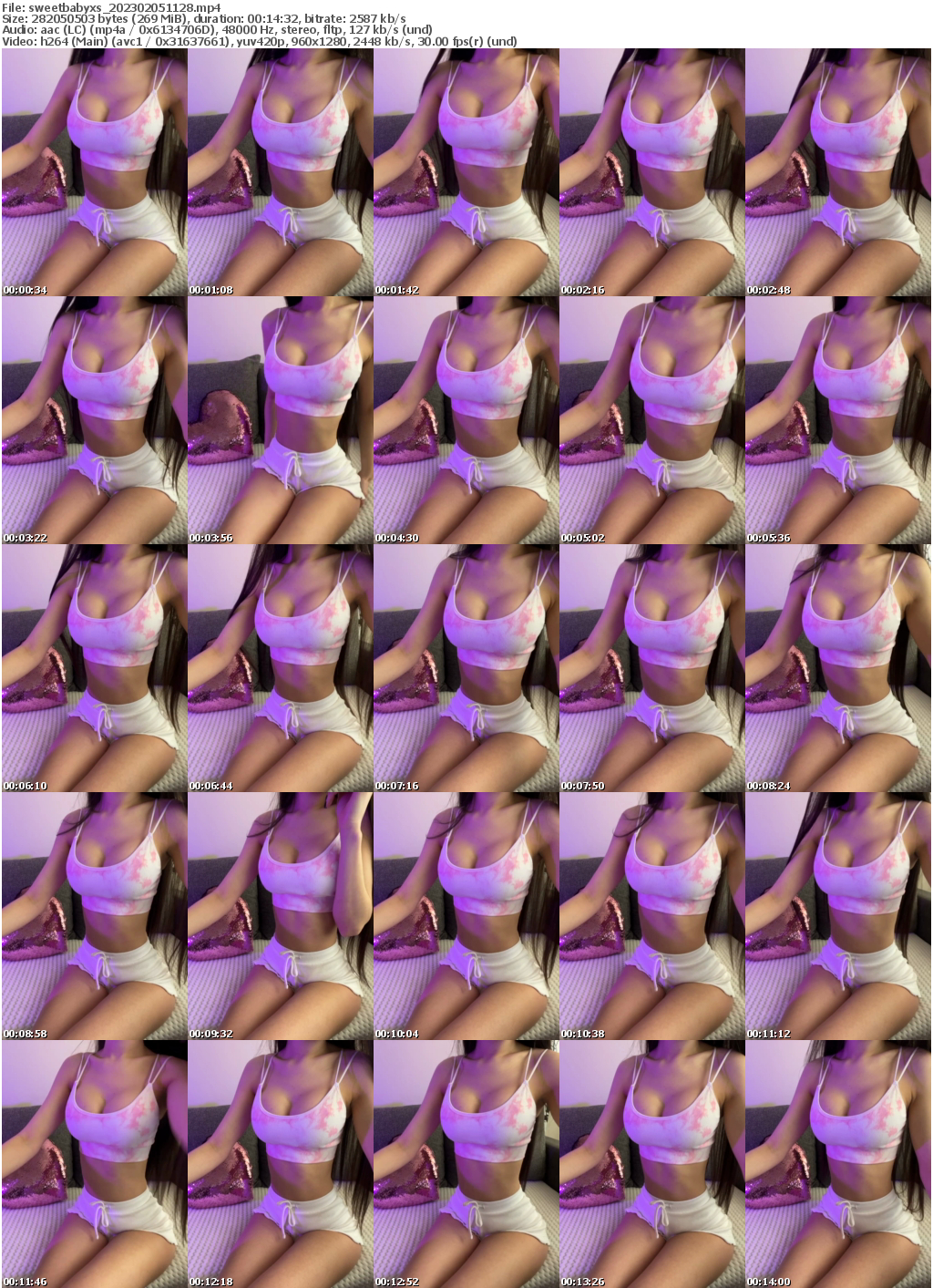 Preview thumb from sweetbabyxs on 2023-02-05 @ bongacams