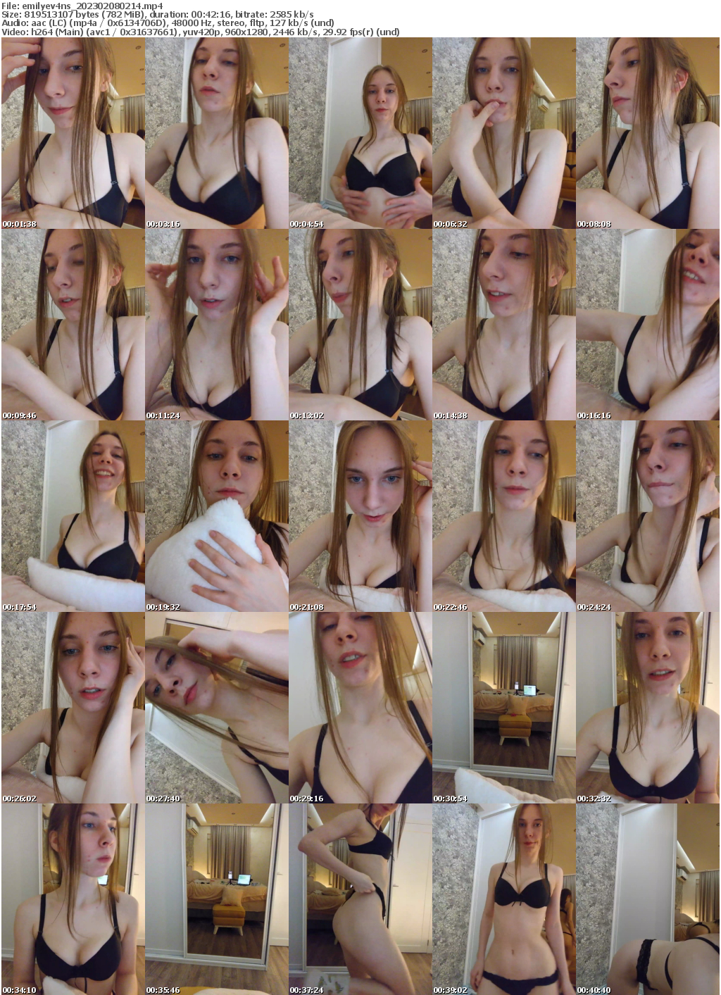 Preview thumb from emilyev4ns on 2023-02-08 @ bongacams