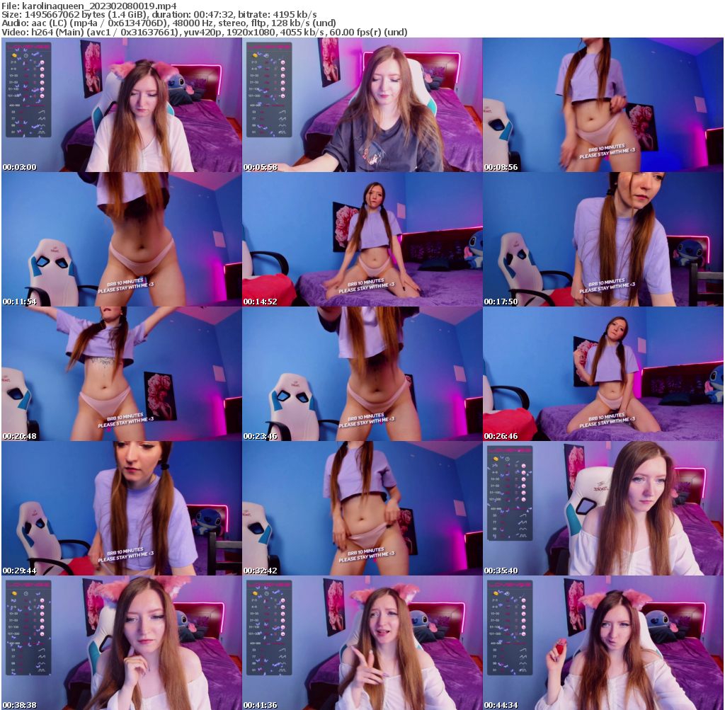 Preview thumb from karolinaqueen on 2023-02-08 @ bongacams