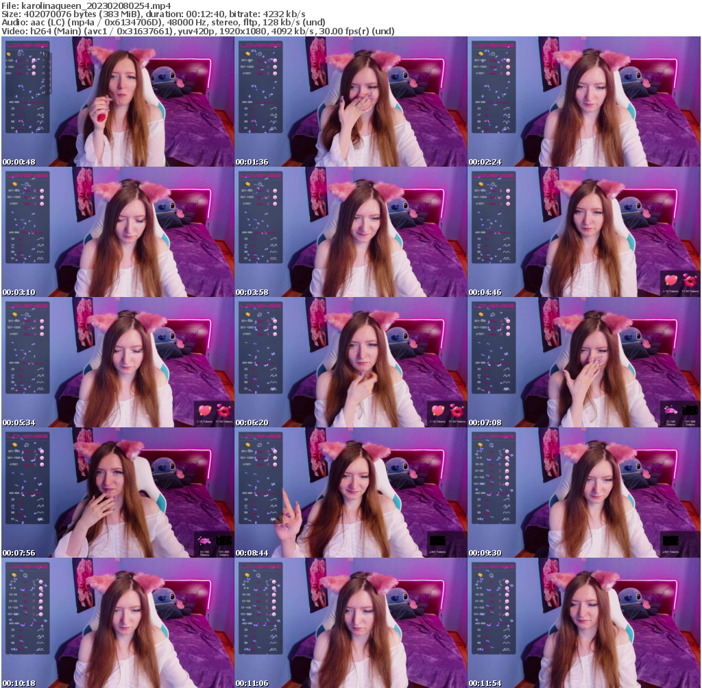 Preview thumb from karolinaqueen on 2023-02-08 @ bongacams