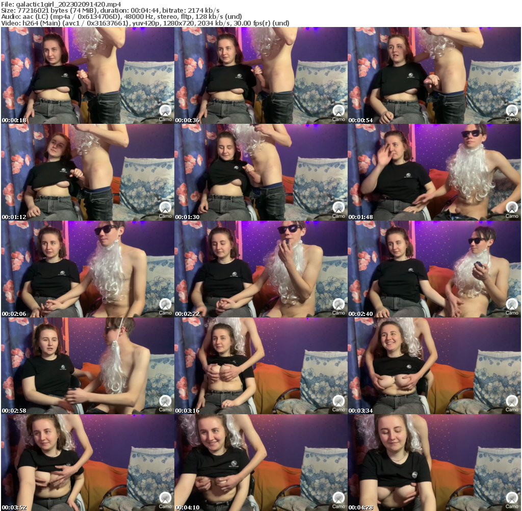 Preview thumb from galactic1girl on 2023-02-09 @ bongacams