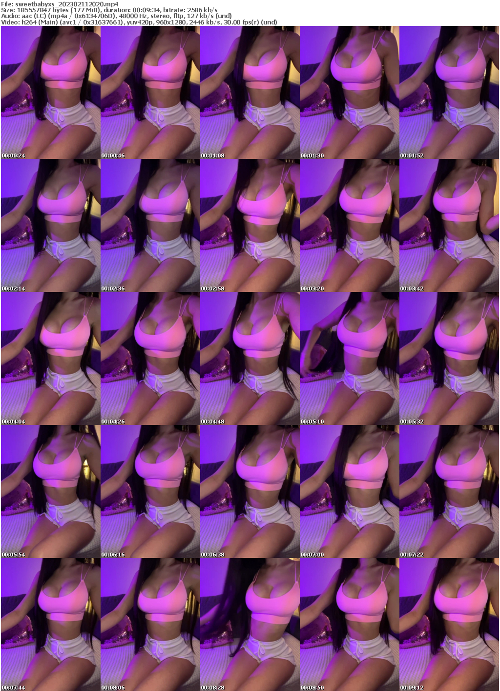 Preview thumb from sweetbabyxs on 2023-02-11 @ bongacams