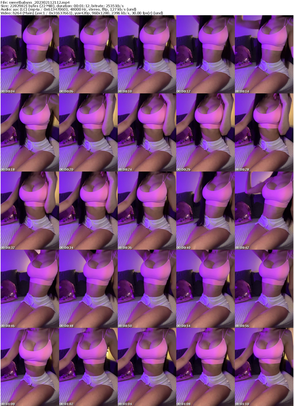 Preview thumb from sweetbabyxs on 2023-02-11 @ bongacams