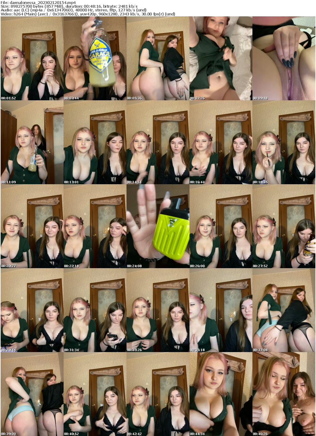 Preview thumb from daenalonessa on 2023-02-12 @ bongacams