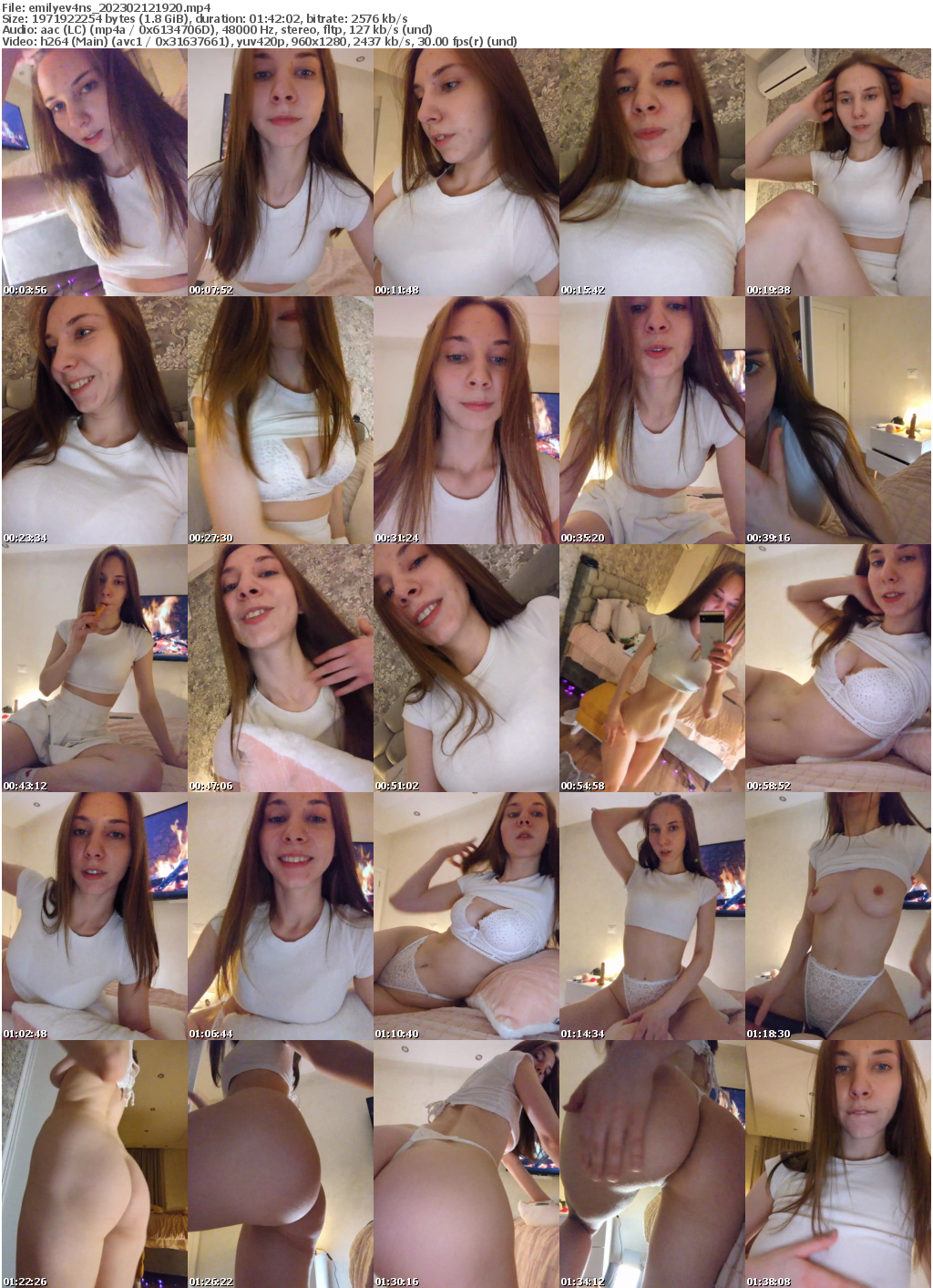 Preview thumb from emilyev4ns on 2023-02-12 @ bongacams