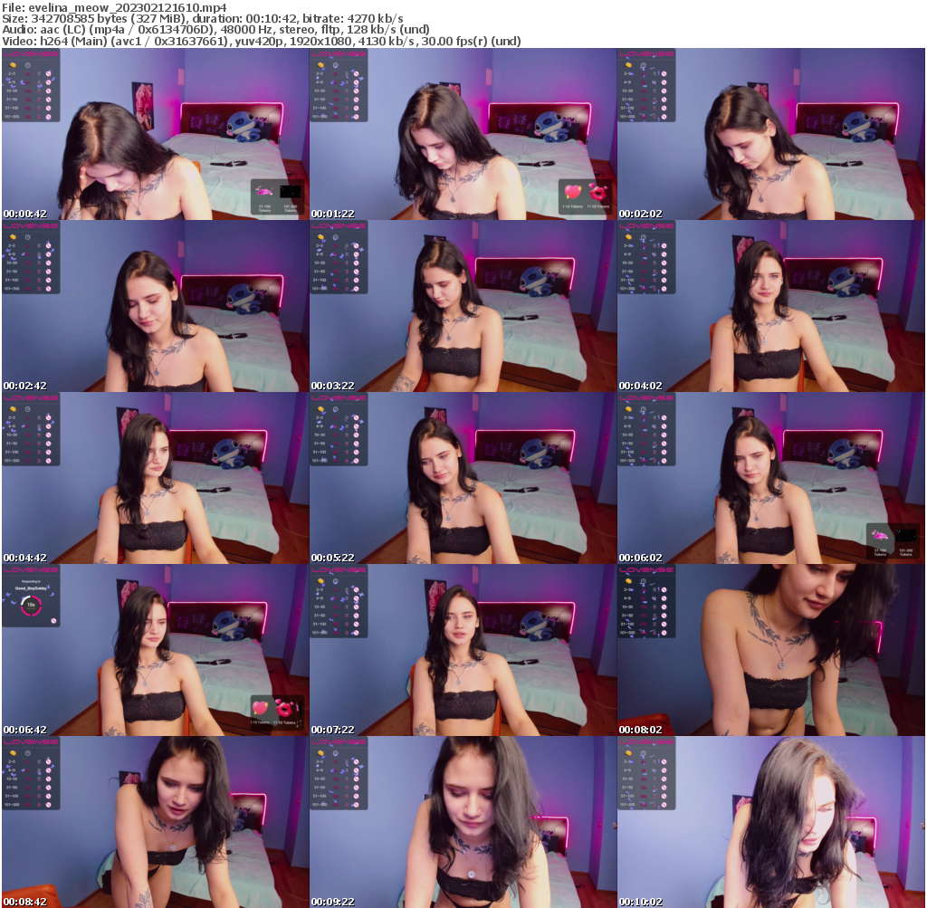 Preview thumb from evelina_meow on 2023-02-12 @ bongacams