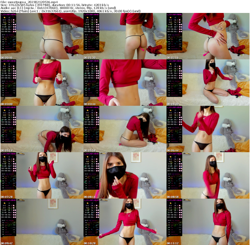 Preview thumb from sweetpupsa on 2023-02-12 @ bongacams