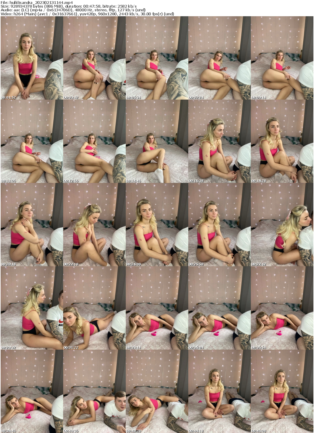 Preview thumb from hulklisandra on 2023-02-13 @ bongacams