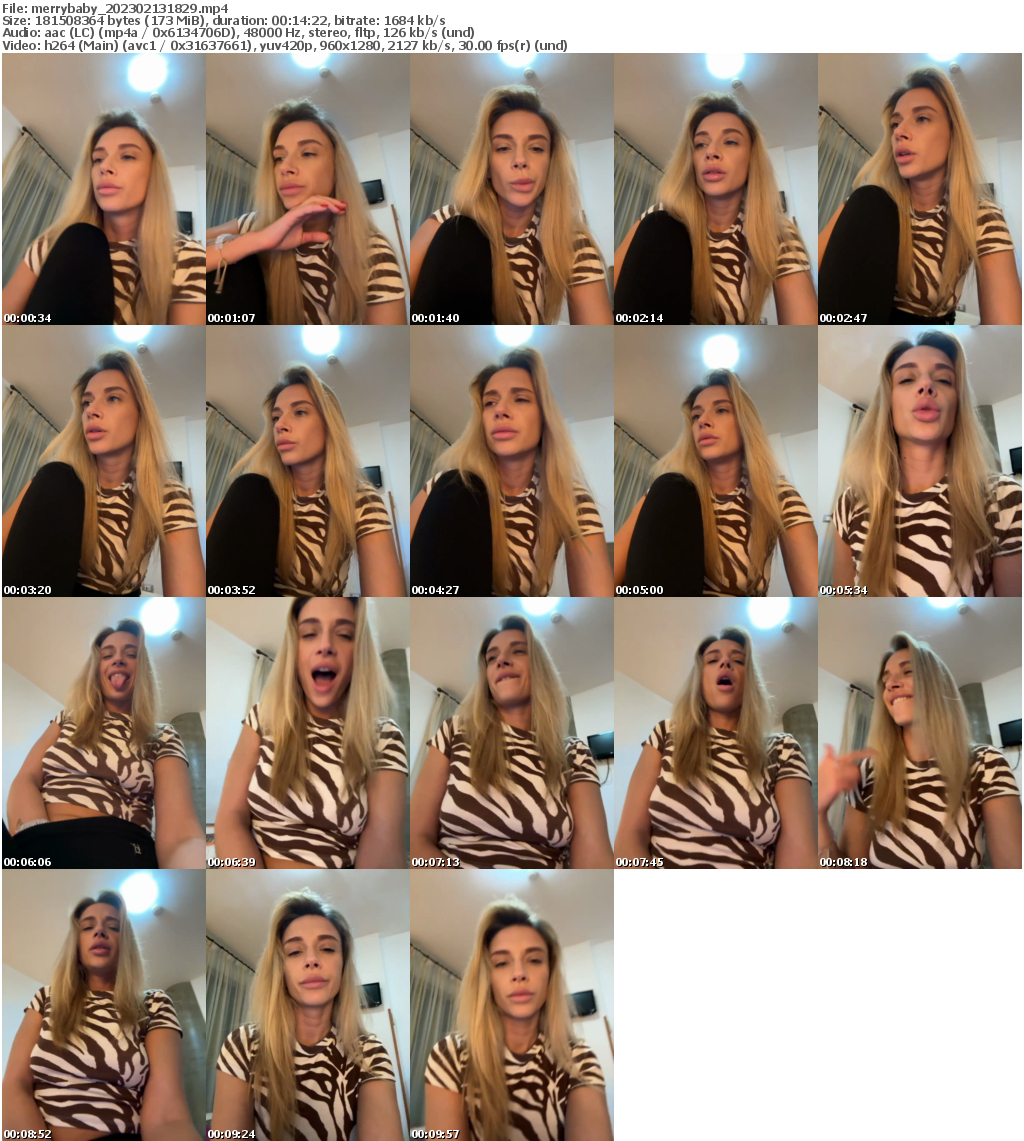 Preview thumb from merrybaby on 2023-02-13 @ bongacams